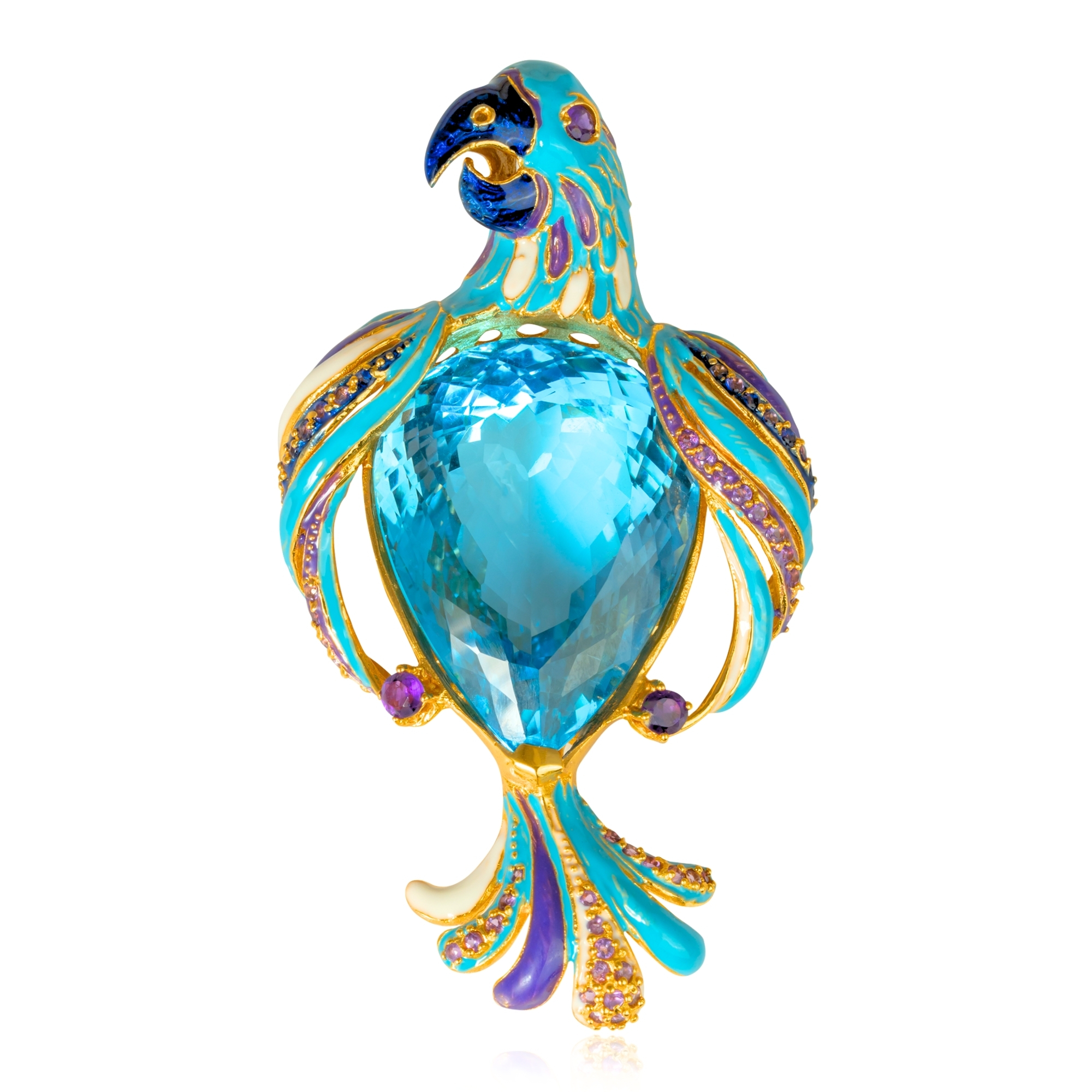 P0111 Blue Topaz , Amethyst , Citrine